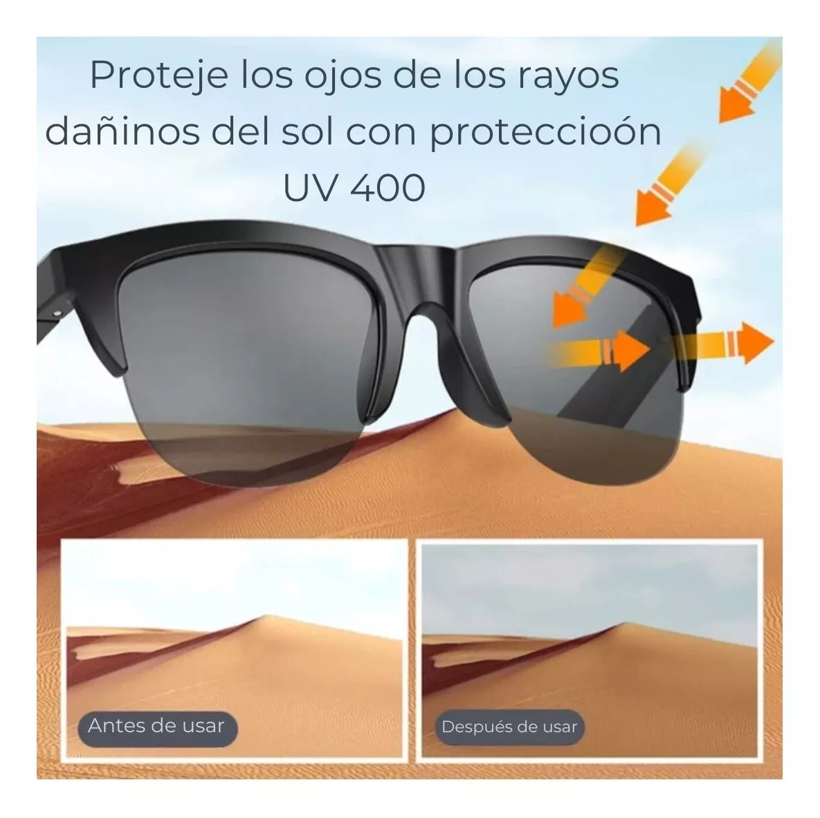 Gafas Inalambricas Iinteligentes Tactil